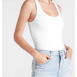 NWT Express Body Contour thong bodysuit. White.